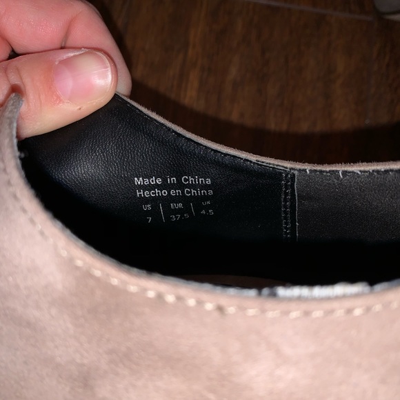 Beige/tan heeled booties - Picture 5 of 5